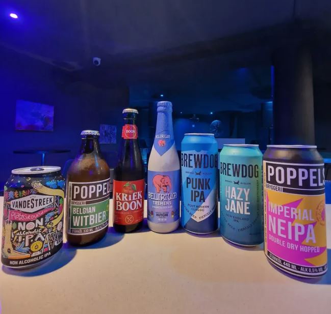 Selection of craft beers at Tipsy 303